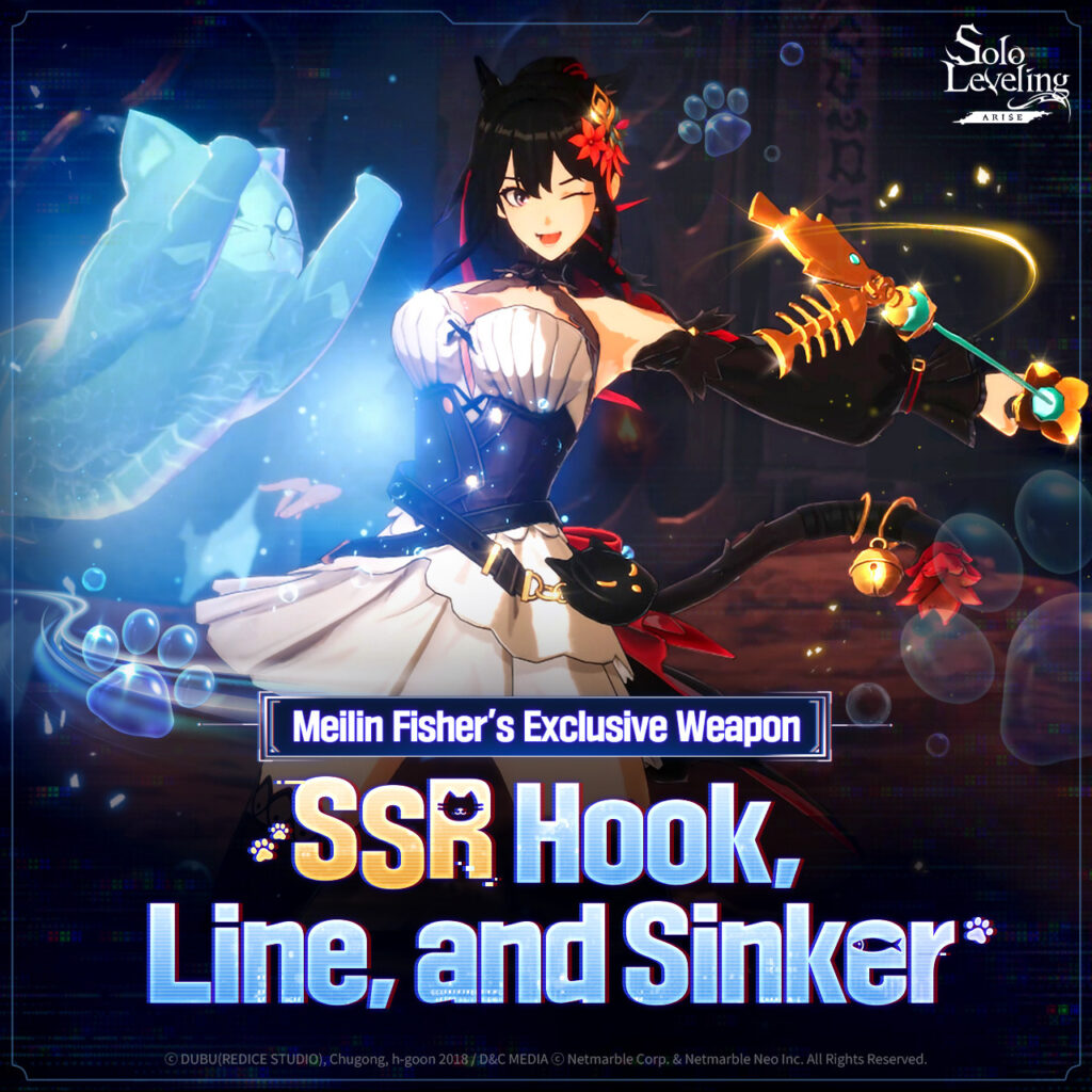 SSR-оружие Мейлин Фишер - Hook, Line, Sinker (иллюстрация Netmarble Corporation)